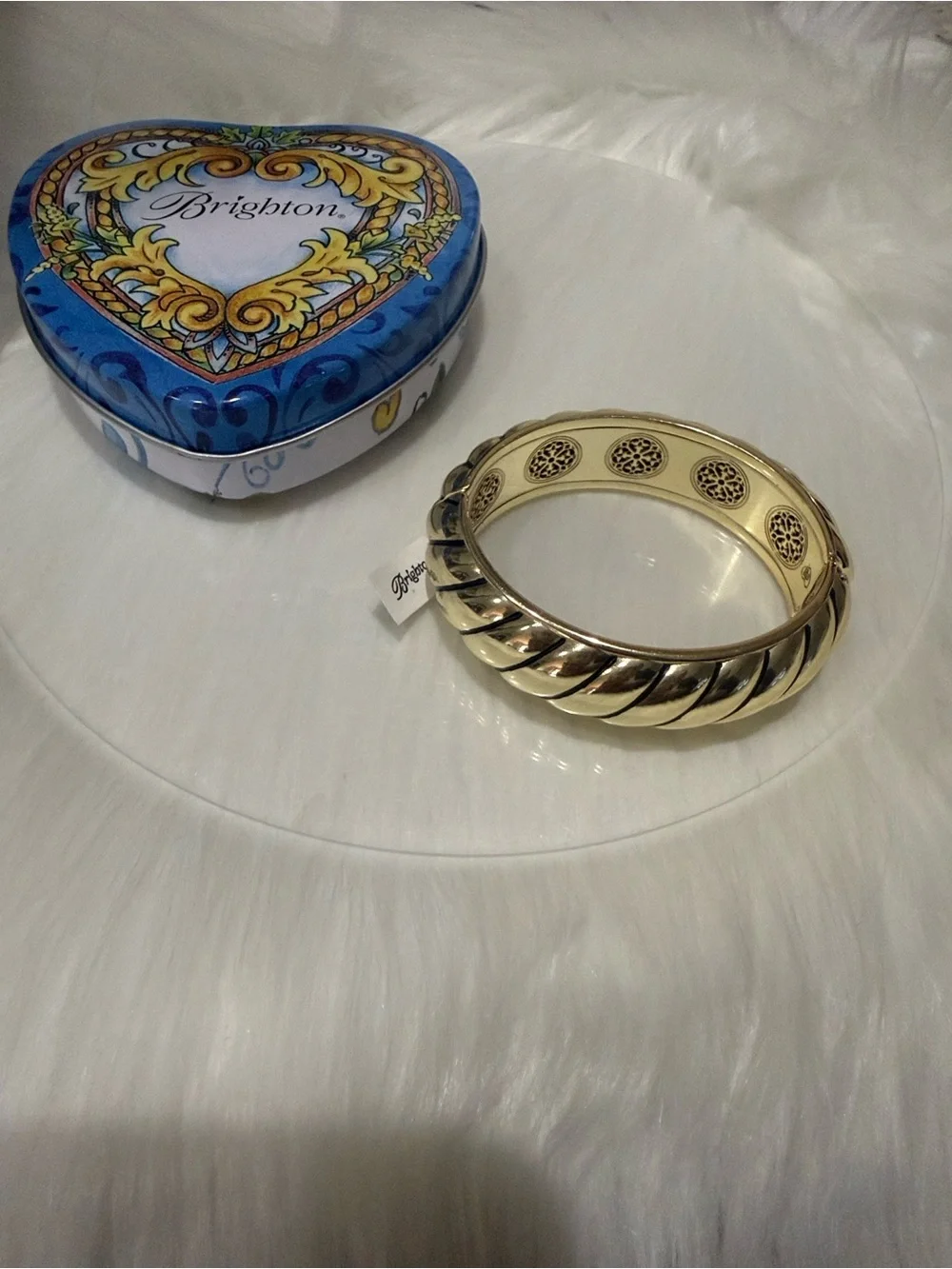 💛🆕💛Brighton Athena Scalloped Hinged Bangle NWT